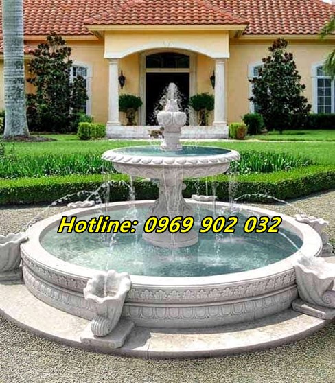 đài phun nước bằng đá