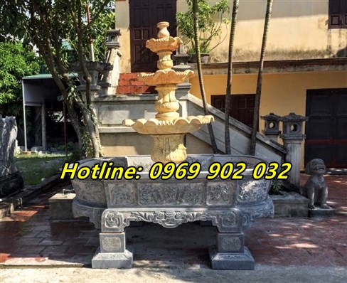 đài phun nước bằng đá