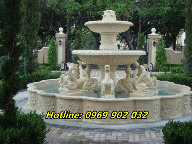 đài phun nước bằng đá