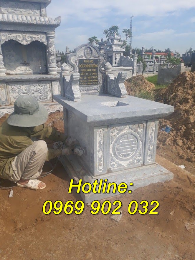 Giá thành của mẫu mộ bằng đá nguyên khối đẹp bán tại Cà Mau