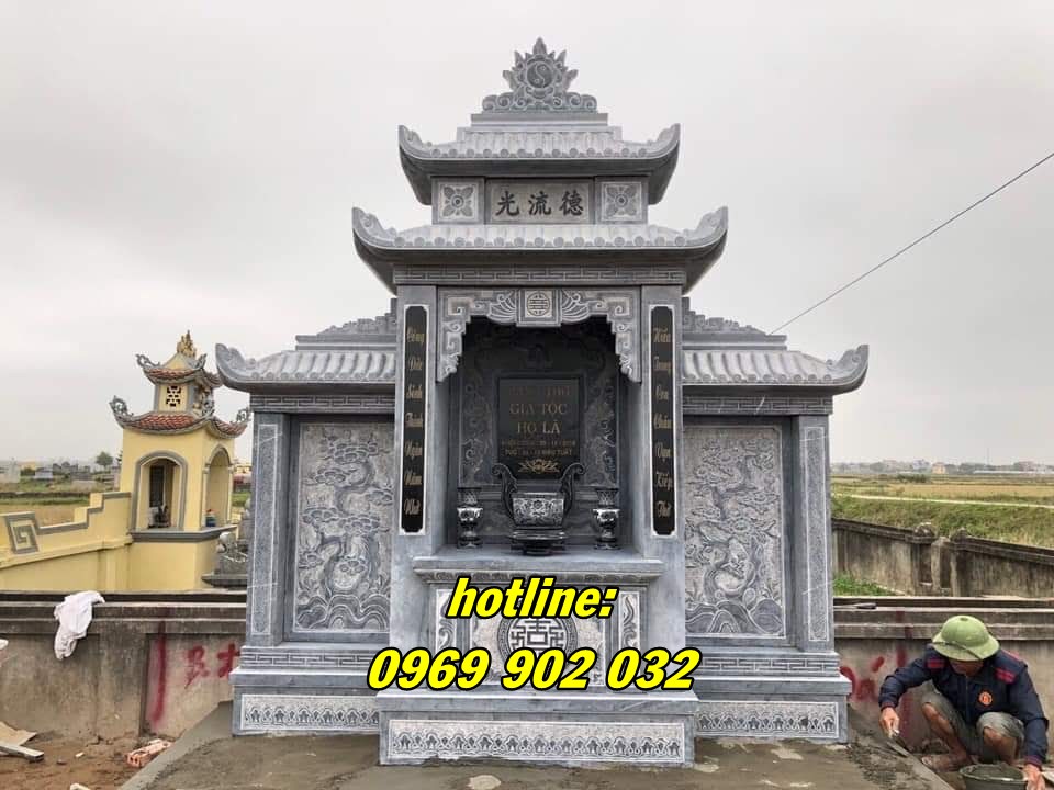 hot những mẫu lăng mộ đá xanh phổ biến tại bắc giang