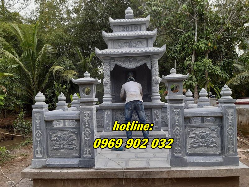hot những mẫu lăng mộ đá xanh phổ biến tại Bắc Giang