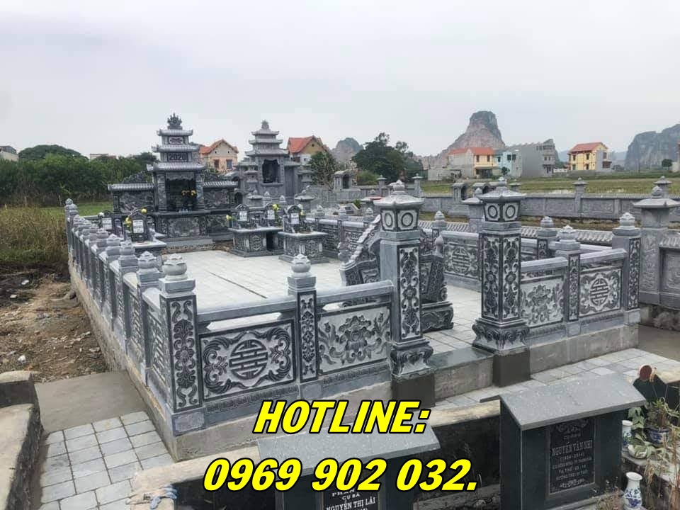 Khu lăng mộ đá nguyên khối đẹp chất lượng bán tại Bắc Ninh