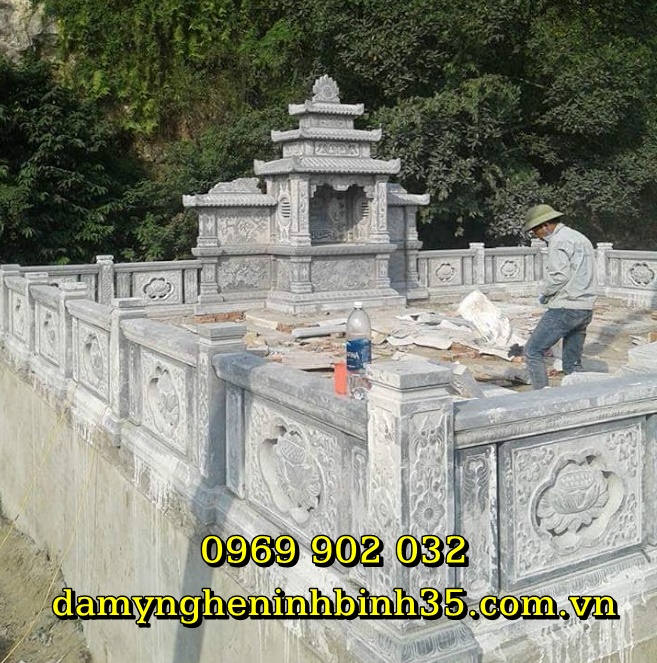 lăng mộ đá xanh cao cấp