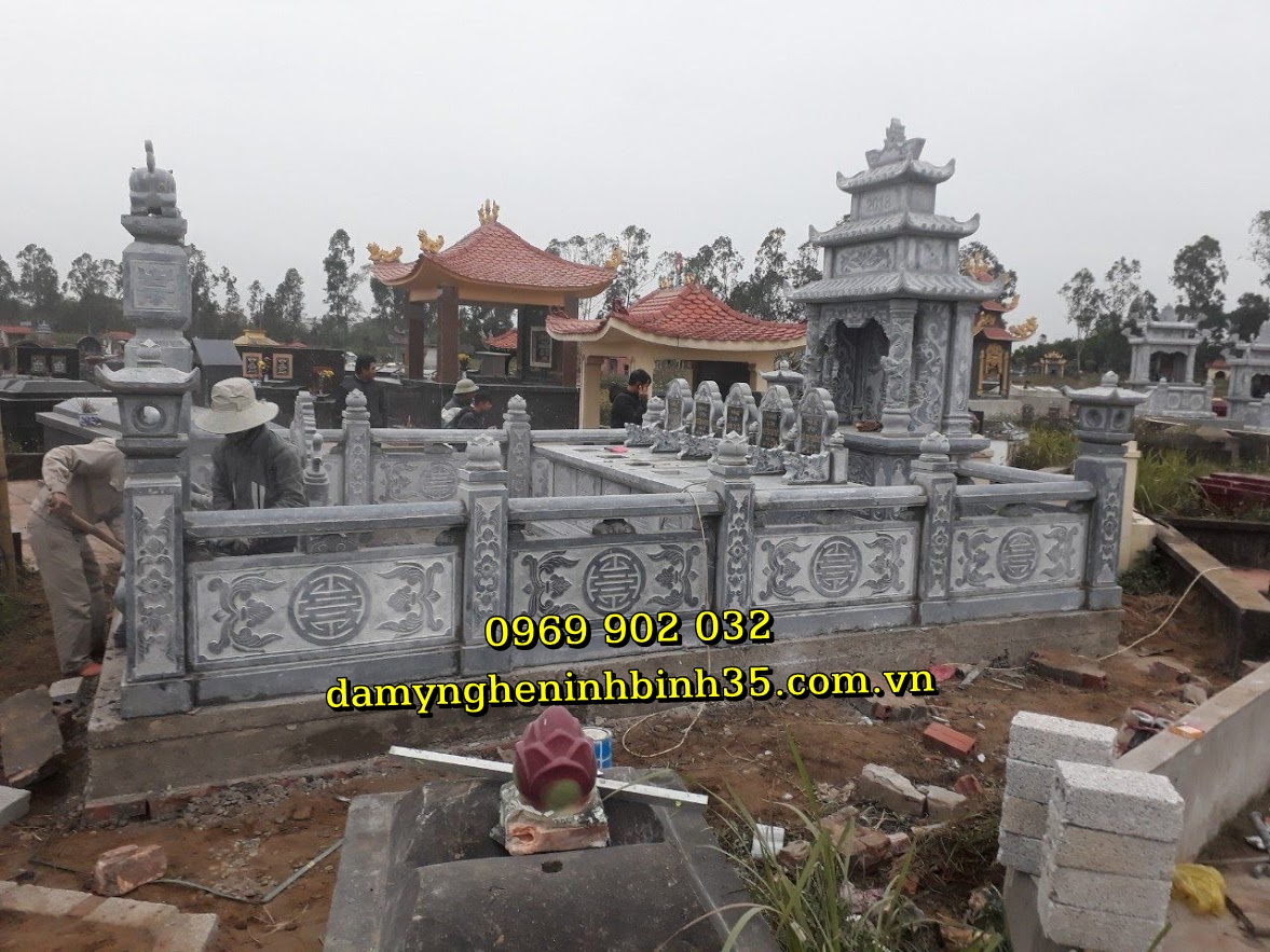 lăng mộ đá xanh cao cấp
