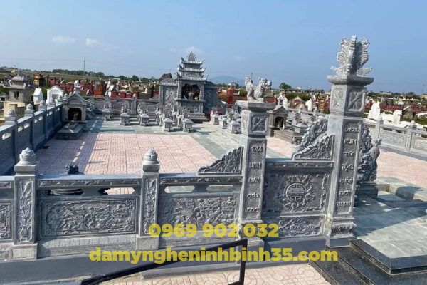 khu lăng mộ đá xanh cao cấp