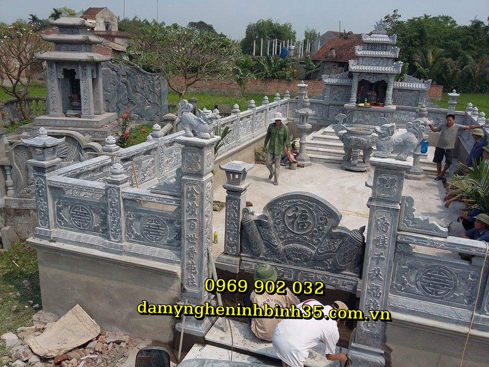 khu lăng mộ đá xanh cao cấp