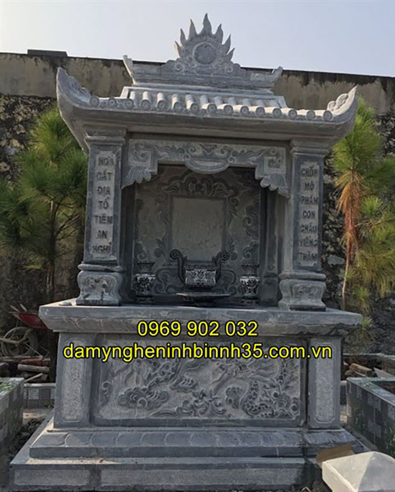 Mẫu mộ đá đôi