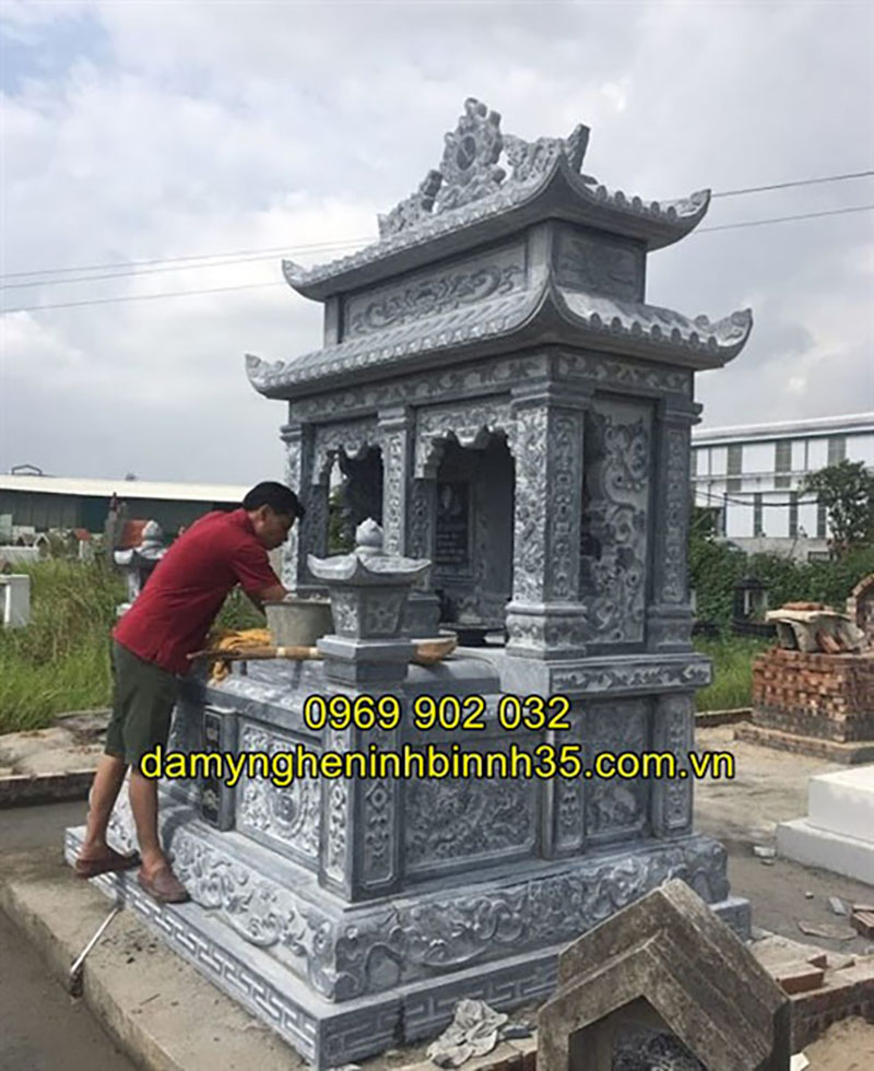 Mẫu mộ đá đôi
