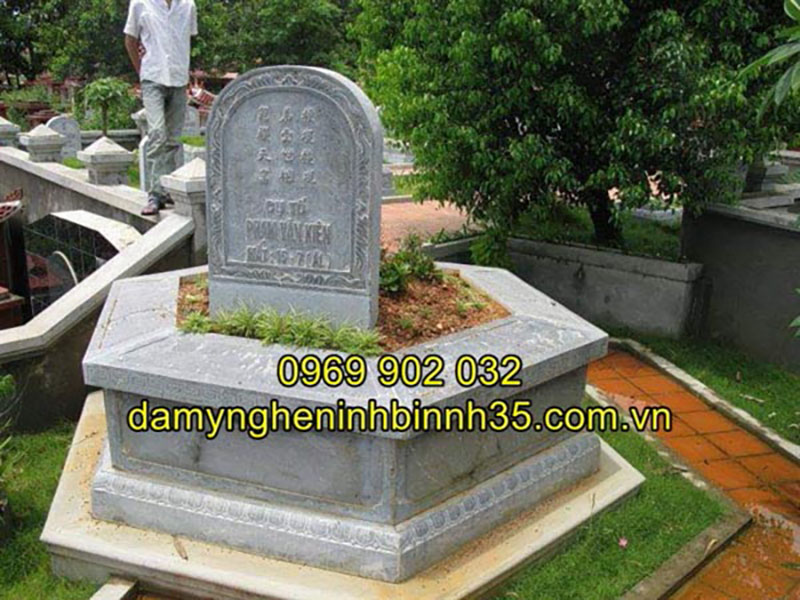 Mẫu mộ đá lục giác