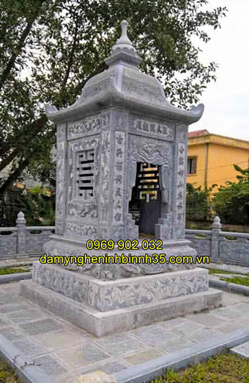 Mẫu mộ đá hình tháp