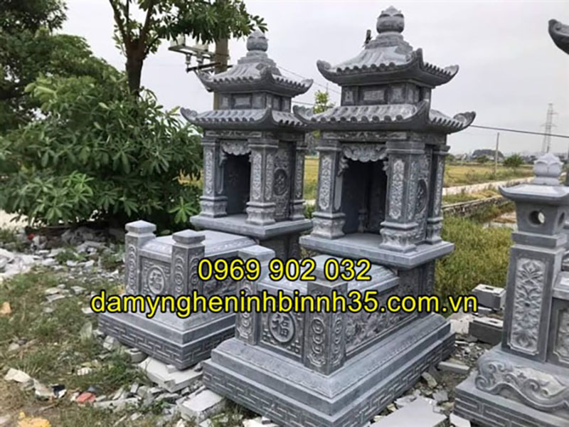 Mẫu mộ đá hai mái