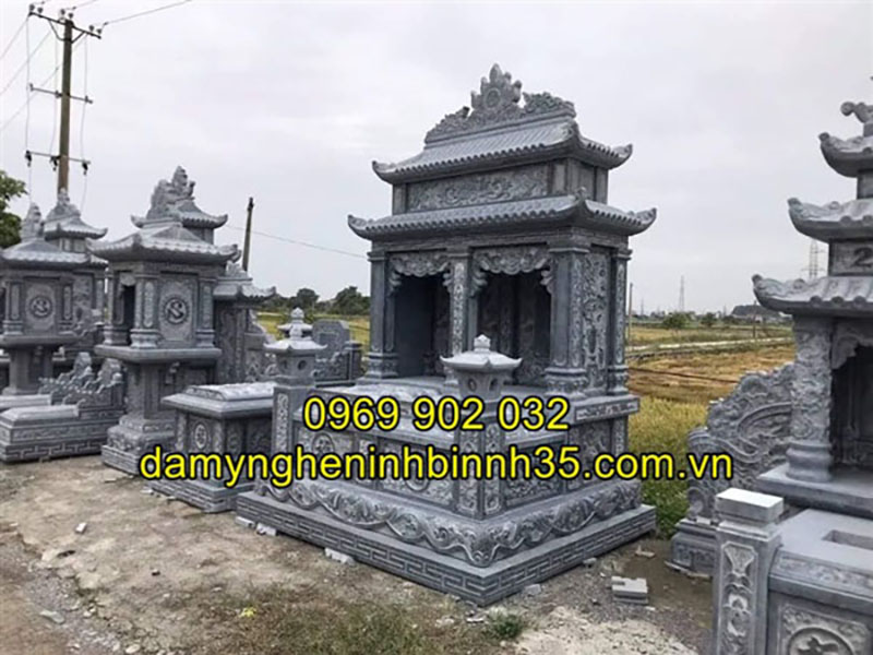 Mẫu mộ đá hai mái