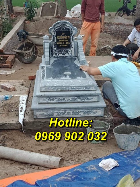 Mẫu mộ đá nguyên khối chất lượng bán tại Bình Dương