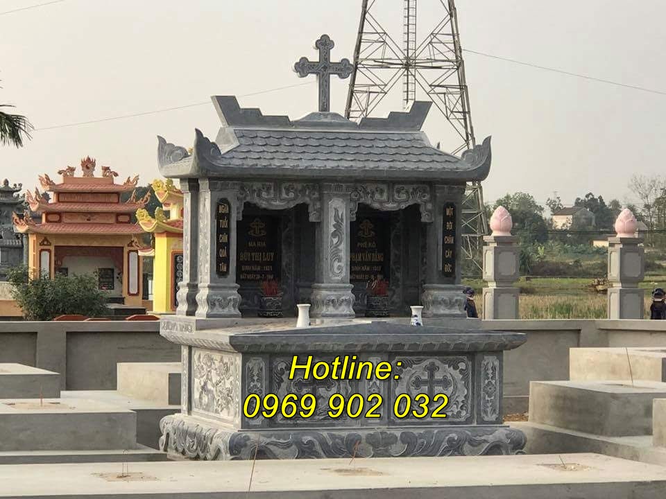 Mẫu mộ bằng đá nguyên khối đẹp bán tại Đồng Tháp