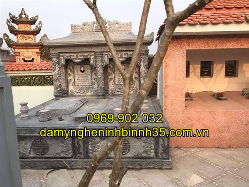 Mẫu mộ đá một mái
