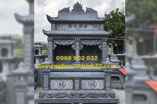 mộ hai mái đá xanh