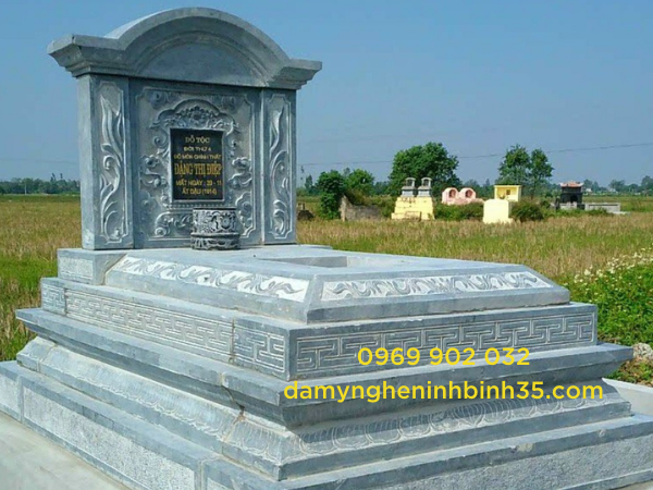 Mộ đá tam cấp đẹp