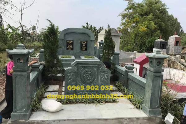 mộ đá tam cấp đẹp