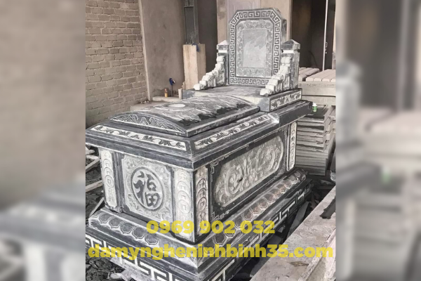  Mộ tam cấp đá xanh