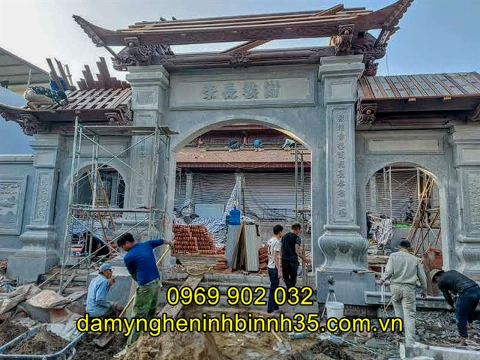 Mẫu cổng chùa đẹp tại Hải Dương
