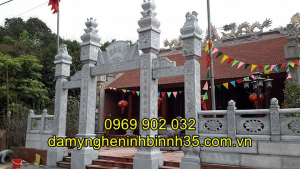 mẫu cổng đá đình chùa