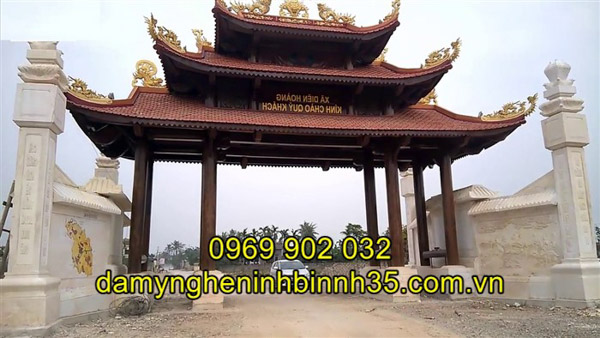 cổng đá đình chùa
