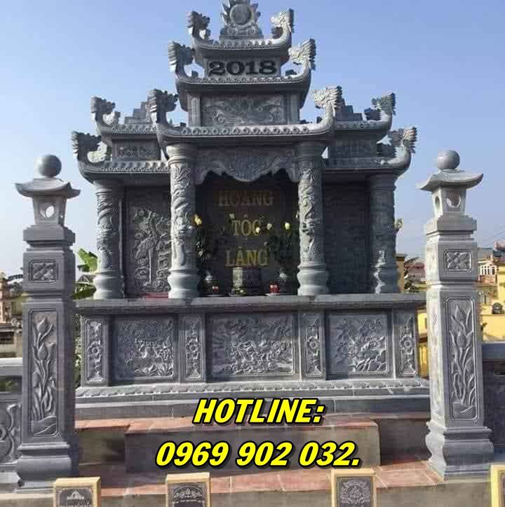 Mẫu lăng mộ bằng đá nguyên khối đẹp chất lượng nhất hiện nay