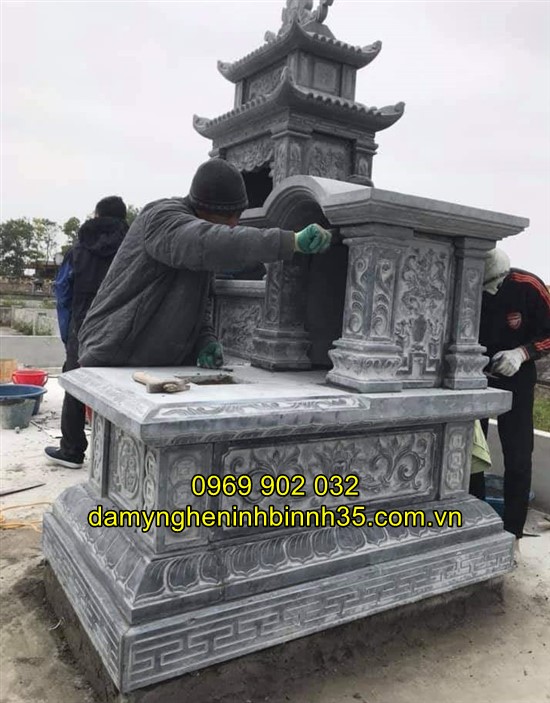 Mẫu mộ tam sơn đá đẹp tại Hải Dương