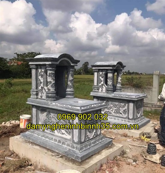 Mẫu mộ tam sơn đá đẹp tại Hải Dương