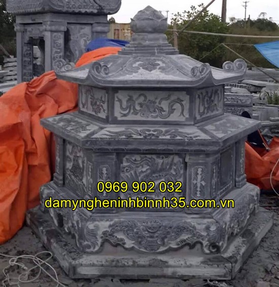 Mẫu mộ đá bát giác đẹp tại Hải Dương