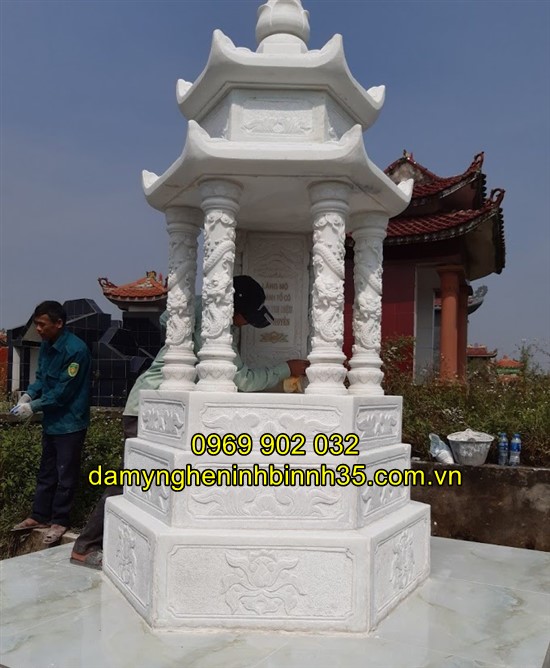 Mẫu mộ đá bát giác đẹp tại Hải Dương
