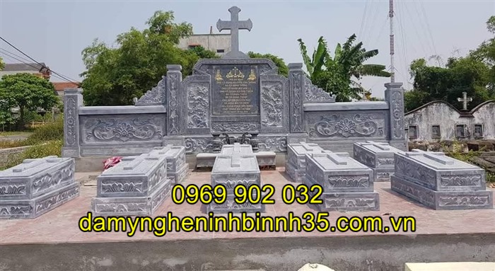 Mẫu mộ đá công giáo đẹp tại Hải Dương