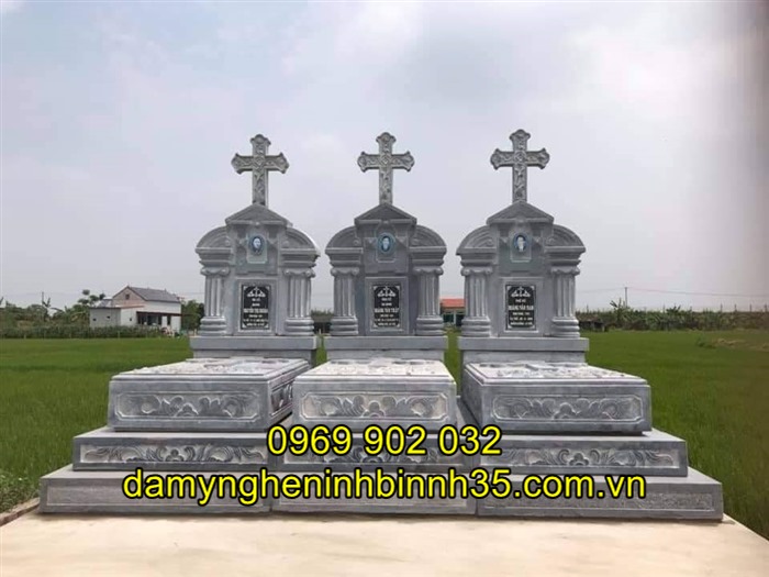 Mẫu mộ đá công giáo đẹp tại Hải Dương
