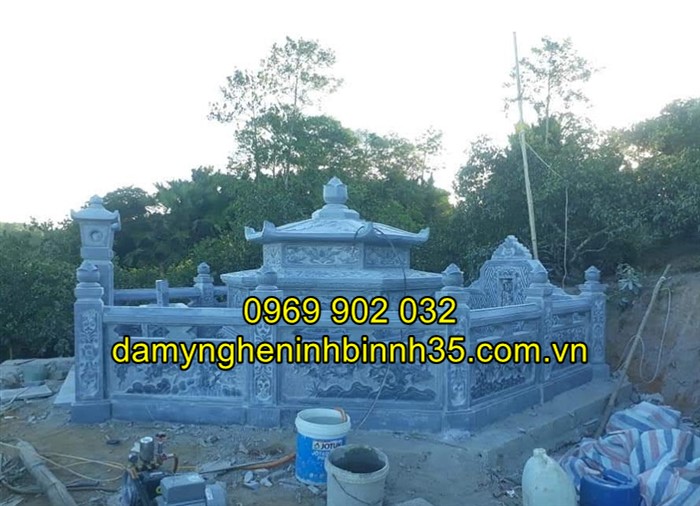 Mẫu mộ đá lục giác đẹp tại Hải Dương