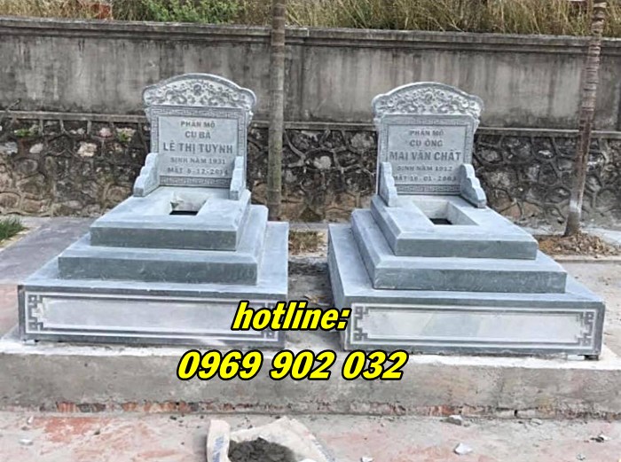 Mẫu mộ đá tam cấp đẹp giá rẻ bán tại Bắc Giang