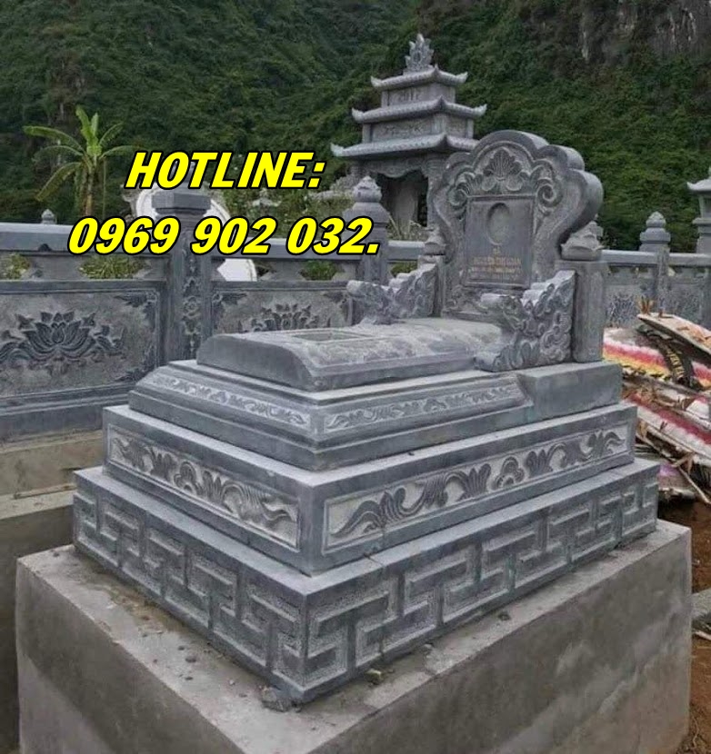 Mẫu mộ đá tam cấp đẹp giá rẻ bán tại Điện Biên