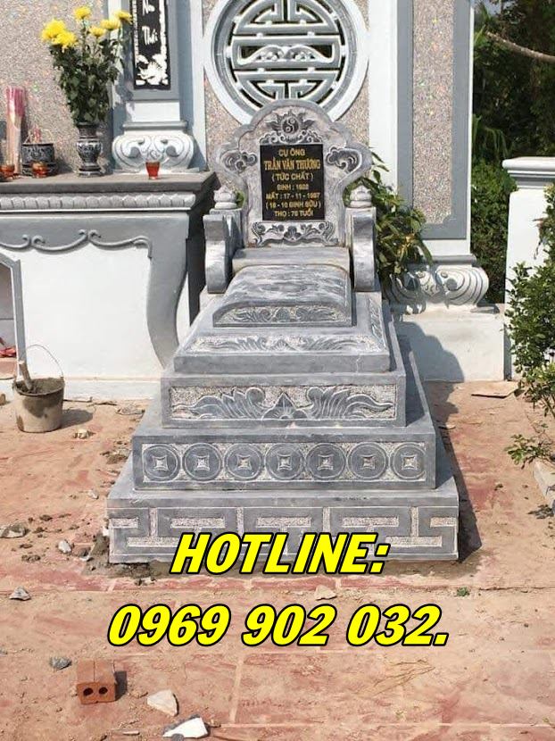Mẫu mộ tam cấp bằng đá đẹp bán tại Lạng Sơn