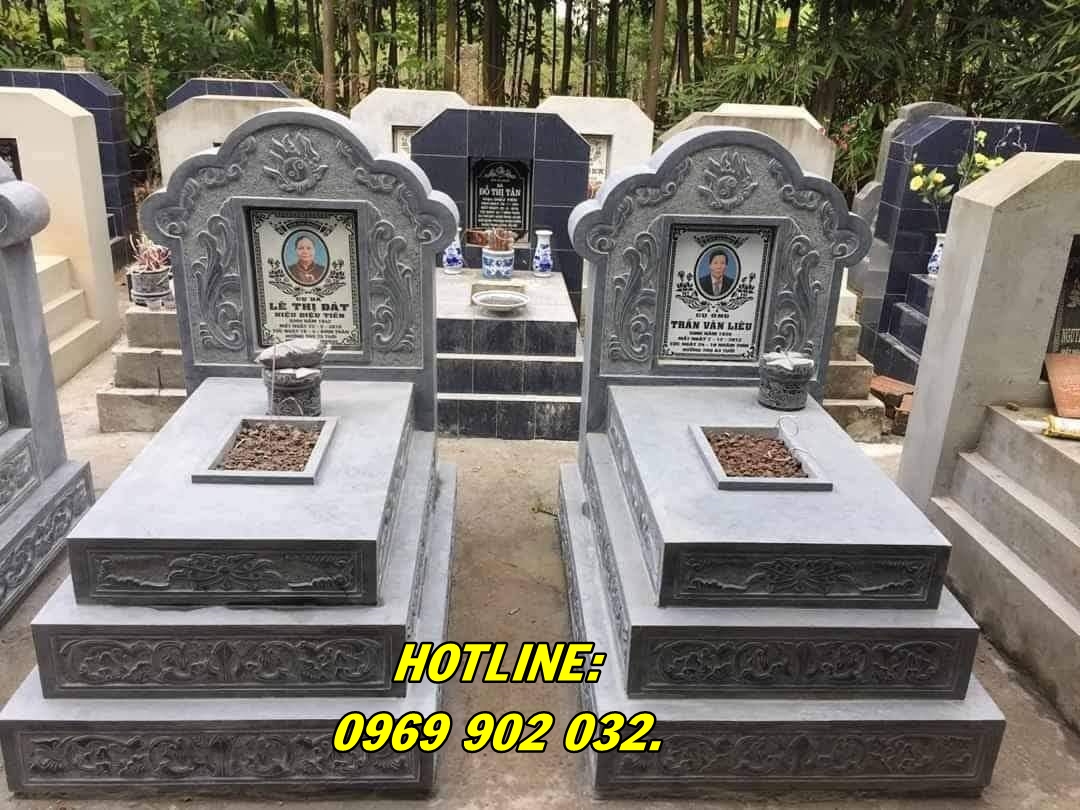 Mẫu mộ tam cấp bằng đá đẹp bán tại Nghệ An