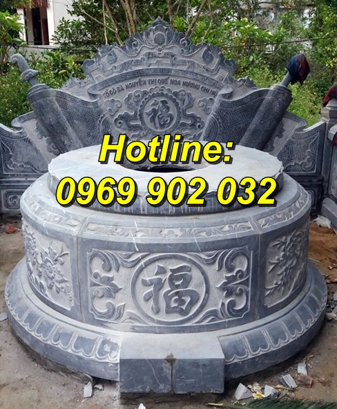 Mẫu mộ đá tròn giá rẻ bán tại Hải Phòng