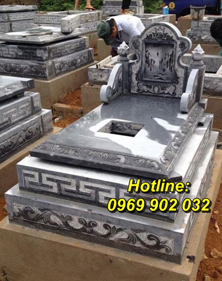 Mẫu mộ tam cấp bằng đá đẹp bán tại Tuyên Quang