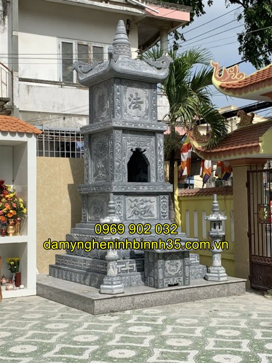 Mẫu mộ tháp đá đẹp tại Hải Dương