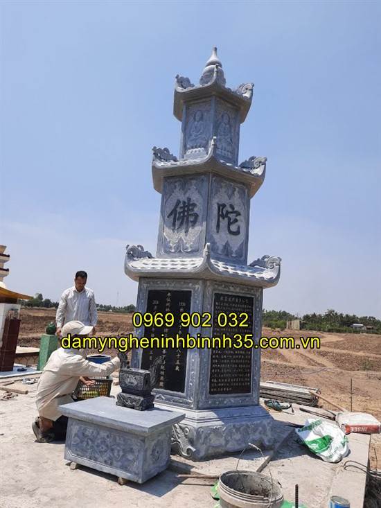 Mẫu mộ tháp đá đẹp tại Hải Dương