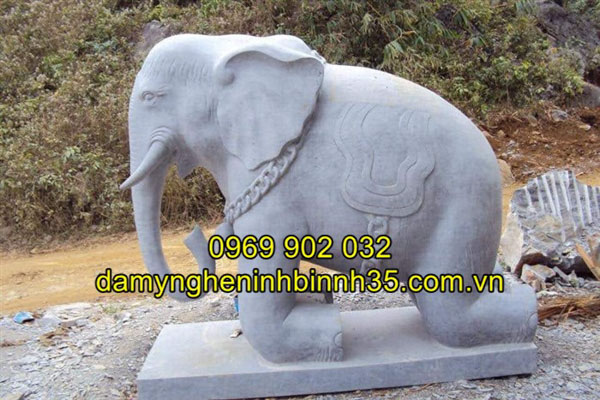 tượng voi đá