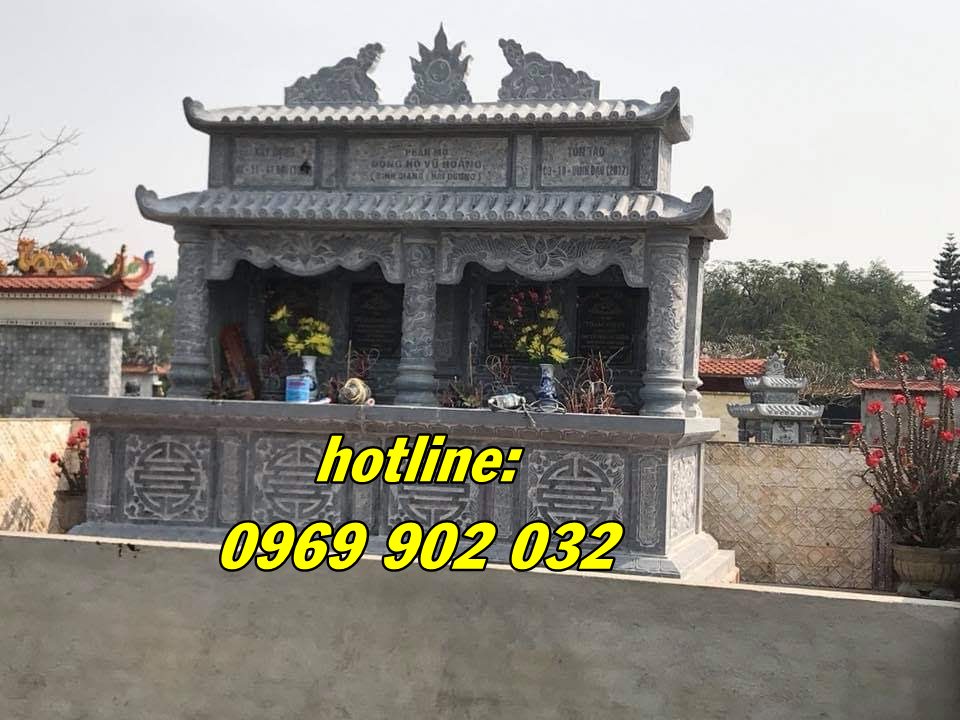mẫu mộ đá đôi cao cấp tại Thái Bình