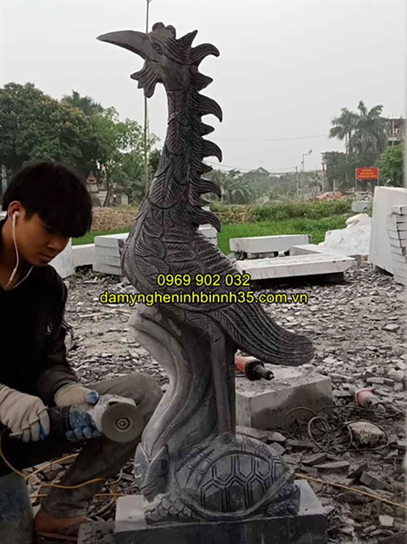 Mẫu tượng hạc đá