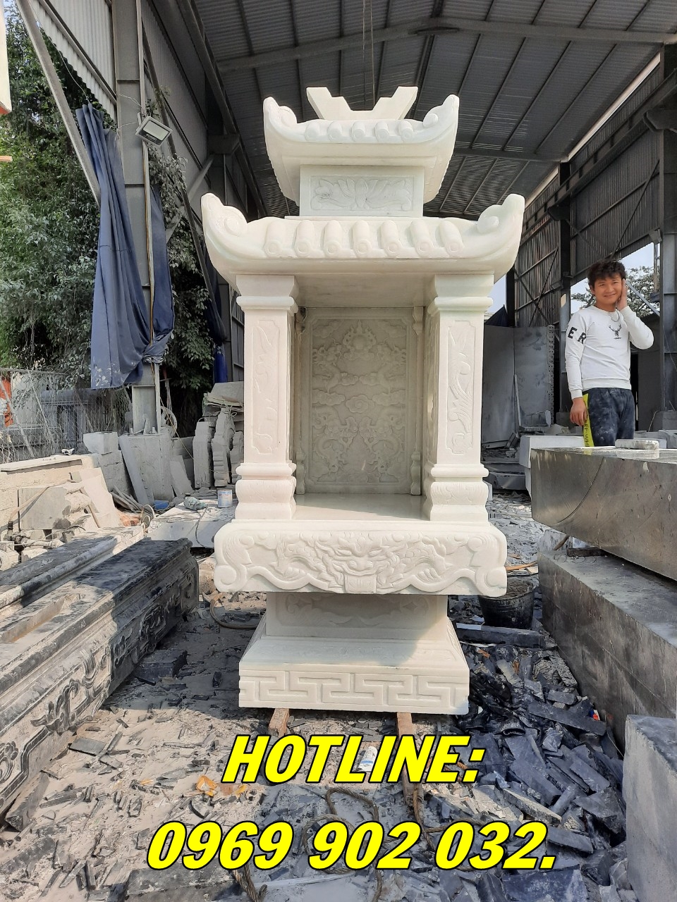 Tổng hợp những mẫu cây hương bằng đá đẹp chuẩn phong thủy
